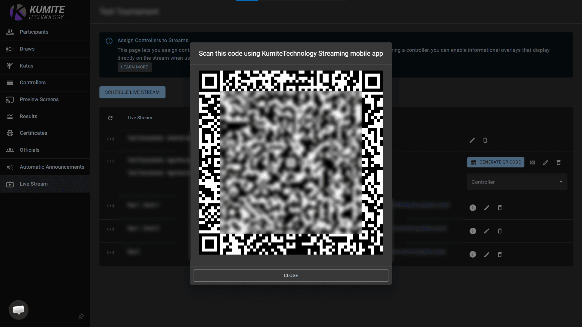 Live Stream QR Code