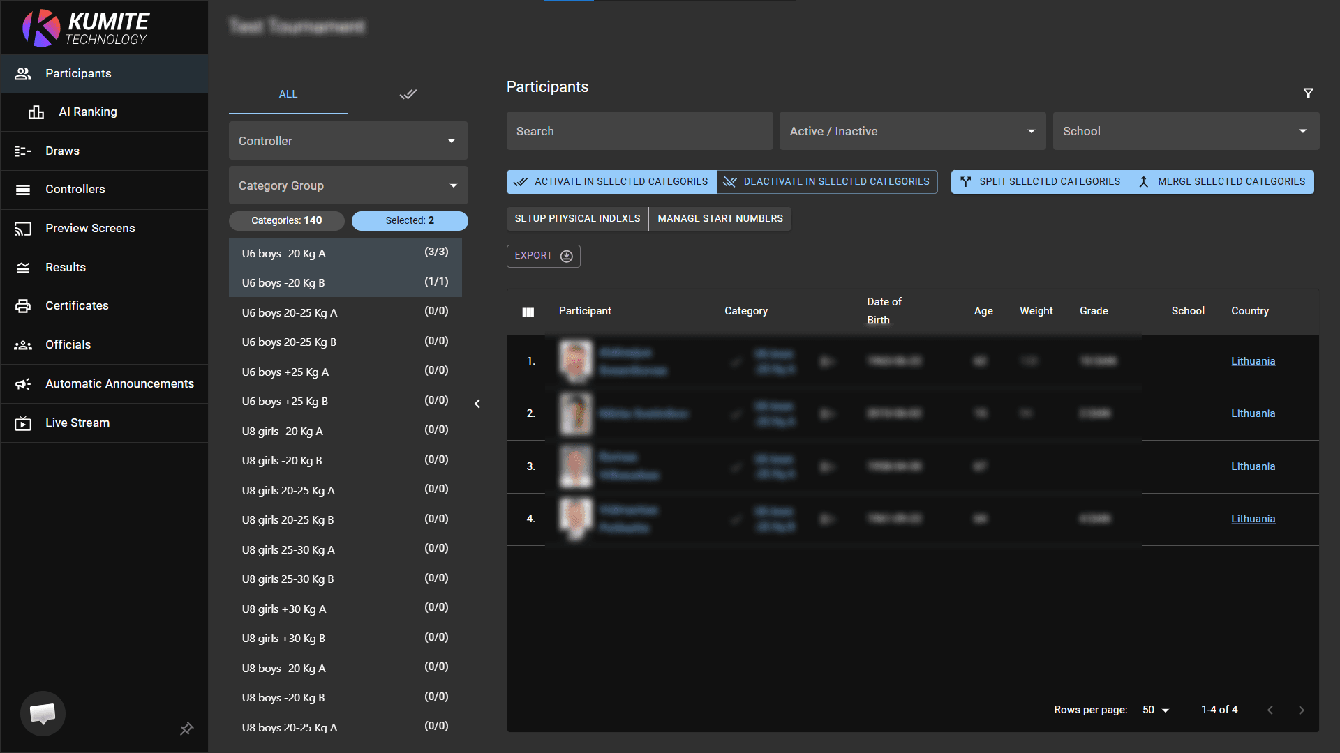 Select Two Categories