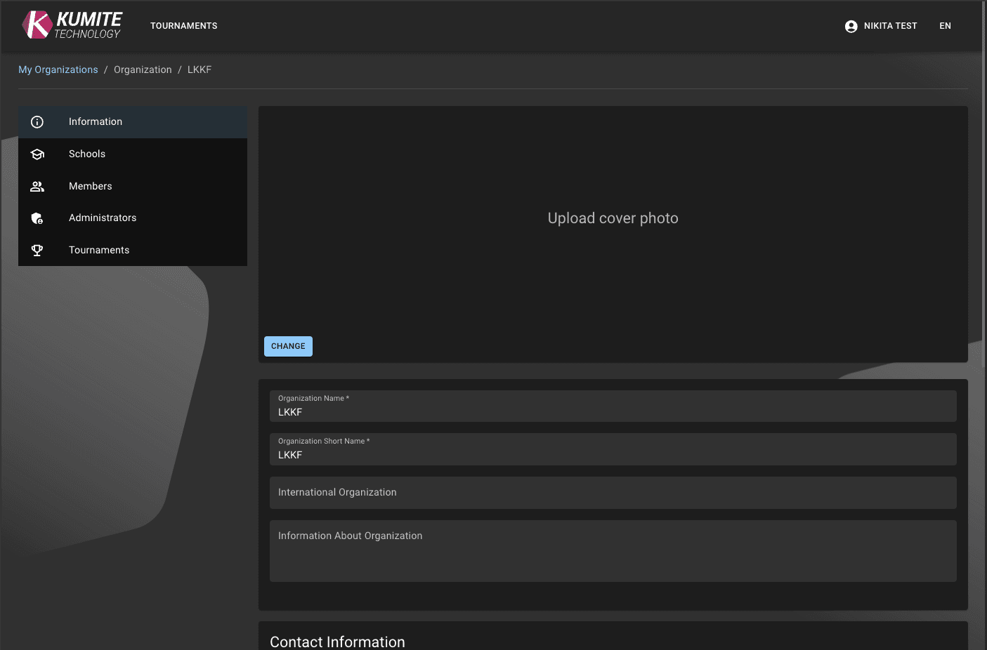 Organization Created