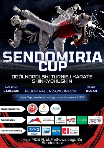 SENDOMIRIA CUP. Ogólnopolski Turniej Karate dla Dzieci i Młodzieży.